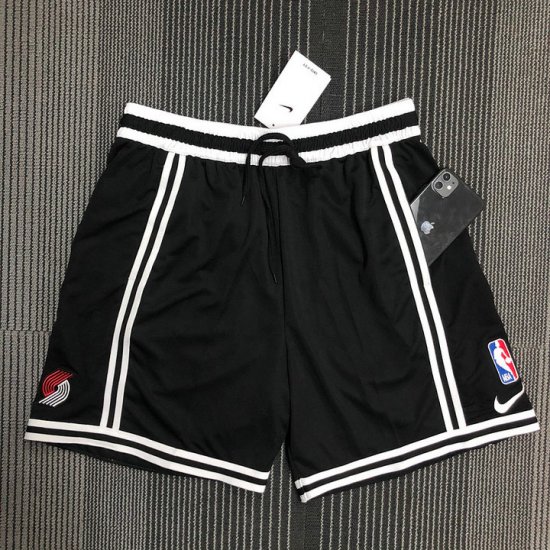 NBA Portland Trail Blazers training shorts noir